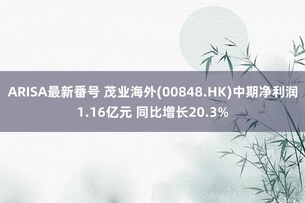 ARISA最新番号 茂业海外(00848.HK)中期净利润1.16亿元 同比增长20.3%