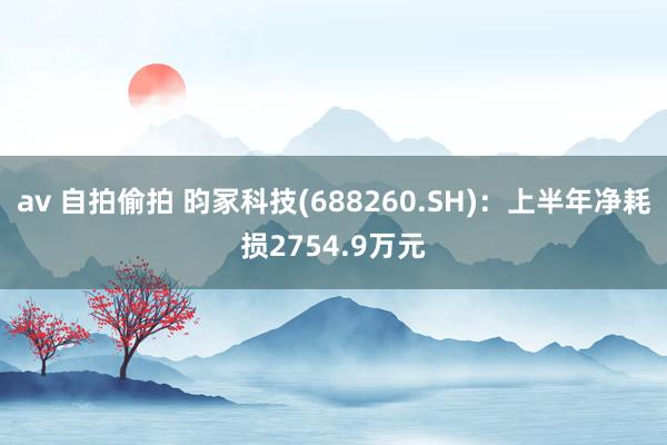 av 自拍偷拍 昀冢科技(688260.SH)：上半年净耗损2754.9万元